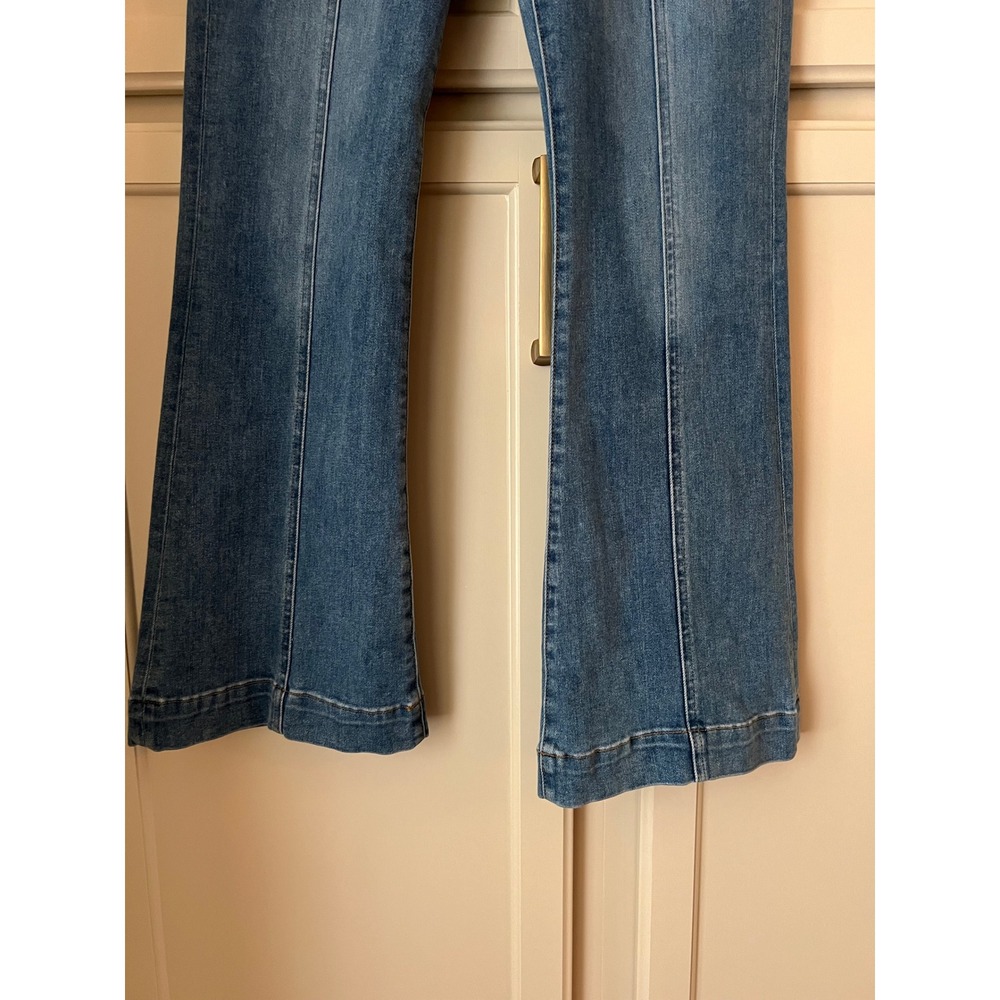 Veronica Beard Carson Ankle Flare High Rise Jeans Medium Wash Blue Size 27 - Picture 6 of 9